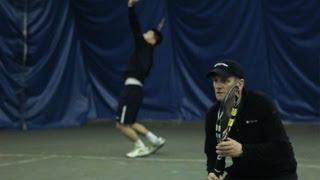 Tennis Drills for Serve amp Volley  Tennis Lessons [upl. by Aihsele]