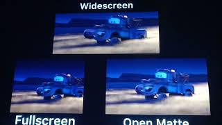 Cars 2006 Frank Chase Widescreen vs Fullscreen vs Open Matte [upl. by Gregson740]