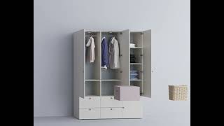 3door wardrobe with opening front Reli [upl. by Saoj]