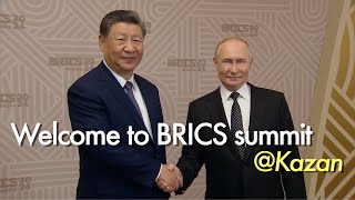 Putin welcomes foreign leaders ahead of BRICS summit in Kazan [upl. by Toulon]