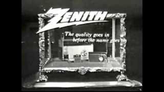 Zenith Radios retro commercial  The Quality Goes In Before The Name Goes On [upl. by Emile]