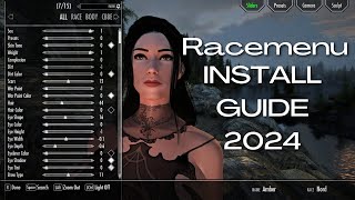 How to Install the Racemenu Mod in Skyrim Special Edition WORKS IN 2024 [upl. by Maise]