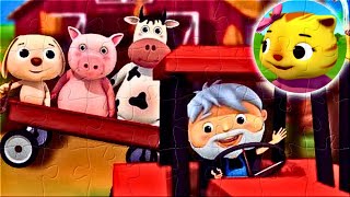 Farmer in the Dell  Little Baby Bum Puzzle Game [upl. by Nnylyoj]