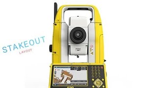 How to do stakeout layout in Total station with TOPCON [upl. by Sherlocke]