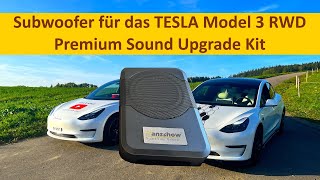 Subwoofer 🔈 für das TESLA Model 3 RWD  Premium Sound Upgrade Kit von Hansshow [upl. by Aerdma]