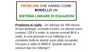 Sistemi Lineari di Equazioni 2x2  Problema di Realtà 1 Lezione in Classe [upl. by Rocray]