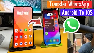 How to transfer android phone WhatsApp data to iPhone Transfer WhatsApp data from android to iPhone [upl. by Nas]