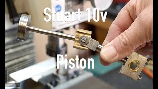 Stuart 10v Steam Model  Machining Piston and Guide Assembly EP22 [upl. by Ecnarolf931]