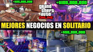 Los 7 MEJORES NEGOCIOS para OBTENER MILLONES en quotSOLITARIOquot  GTA 5 ONLINE [upl. by Mirabelle872]