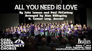 All You Need is Love The Coal Creek Community Chorus [upl. by Alrick]