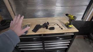 Husky Extra Deep 46 in 9 Drawer Mobile Workbench Review [upl. by Tammany21]