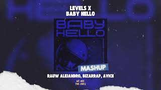 Avicii Bizarrap Rauw Alejandro  BABY HELLO x Levels The Ones MashUp [upl. by Anaed]