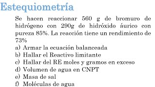 Estequiometría de una Sal [upl. by Starkey]