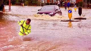 Clearing the Way Removing Debris from a Flooded Storm Drain [upl. by Reeta]