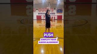 Simplifying Your Elbow Alignment shootingcoach shooting basketballcoach basketball [upl. by Ahsikal]