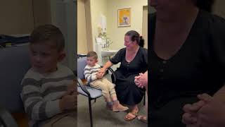 Cochlear implants allow 3yearold to hear his parents’ voices  Humankind shorts goodnews [upl. by Asert]