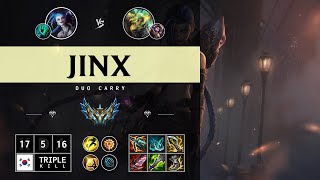 Jinx ADC vs Zeri  KR Challenger Patch 1413 [upl. by Anaik]