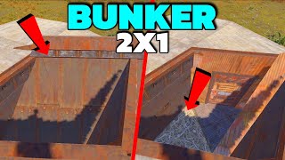 RUST 2X1 BUNKER BASE DESIGN SoloDuo [upl. by Armat]