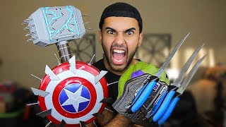 MOST DANGEROUS TOY OF ALL TIME EXTREME NERF  MARVEL EDITION [upl. by Enaitsirhc]