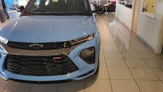 2023 Chevy Trailblazer RS Fountain Blue Walk Around [upl. by Arvie]