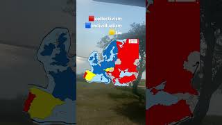 Collectivism vs individualism in Europemapping map [upl. by Slein455]