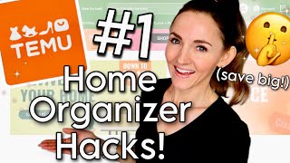 40 NEW GENIUS Home Organization Hacks from TEMU that ACTUALLY WORK Save Time  Huge Haul [upl. by Gable]