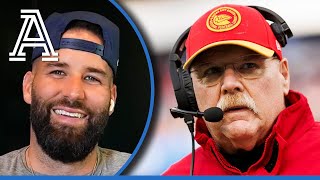 Andy Reid Gets Candid about Travis amp Taylor Mahomes amp Retirement [upl. by Hafeenah]