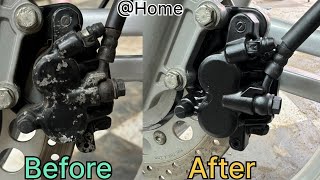 HOW TO PAINT BRAKE CALIPERS AT HOME THE EASIEST WAY [upl. by Doyle237]