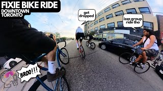 FIXED GEAR  Toronto Brakeless Diaries Ep 11 Port Credit Group Ride [upl. by Asserac]