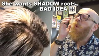 She wants shadow roots NOT a good idea  Hair Buddha reaction video hair beauty [upl. by Melas]