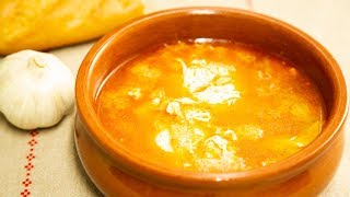 AUTÉNTICA SOPA DE AJO  SOPA CASTELLANA Receta fácil [upl. by Townsend244]