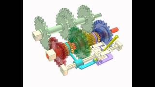 Shifting gear mechanism 6d [upl. by Ahsropal]