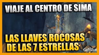 VIAJE AL CENTRO DE SIMA  PARTE 1  LAS LLAVES ROCOSAS DE LAS 7 ESTRELLAS  GENSHIN IMPACT [upl. by Sucerdor]