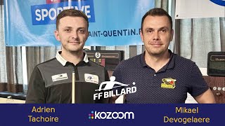 3CUSHION French Grand Prix  FINAL  Mikael DEVOGELAERE vs Gwendal MARECHAL [upl. by Yovonnda]