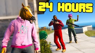 Surviving 1M Bounty For 24 Hours In GTA 5 RP [upl. by Retsbew]