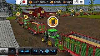 Fs 16 Collect Straw amp Make straw bales and feed Cow  timelapse fs16 [upl. by Nilson]