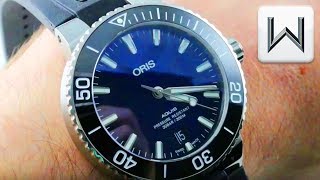 2018 Oris Aquis Date 395MM 01 733 7732 413507 4 21 64FC Luxury Watch Review [upl. by Enywad]