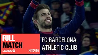 FC Barcelona  Athletic Club 51 20122013 PARTIDO COMPLETO [upl. by Lenahs]