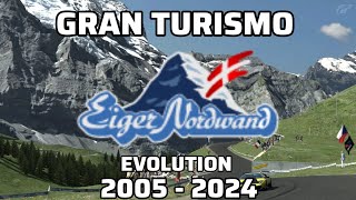 Eiger Nordwand short course evolution in Gran Turismo [upl. by Enetsirhc]