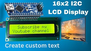 How to create custom text in 16x2 LCD  LCD Display [upl. by Reyna55]