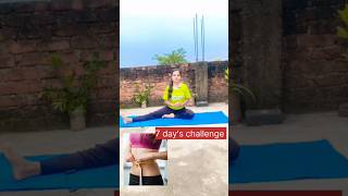 7 days challenge✅ excercise fatloss weightloss yoga virelshorts trending like views view [upl. by Ohnuj]