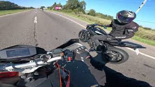 Mt 07 vs KTM 690 duke [upl. by Yelahc]