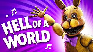 Five Nights At Freddys  Hell of a World official song [upl. by Llemart]