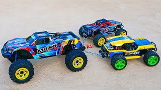 Big RC Truck Maxx vs Mini Cars [upl. by Ditzel]