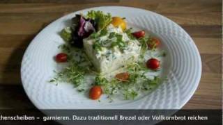 Obatzda mit Birne und Frühlingszwiebel und Brennesselpesto [upl. by Josselyn]