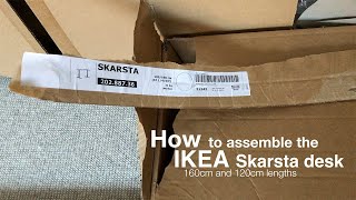 IKEA Skarsta assembly DIY sitstand desk instructions [upl. by Duleba]