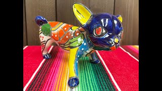 Handcrafted Talavera Pottery  Dog 33tpottery912 [upl. by Hardden586]