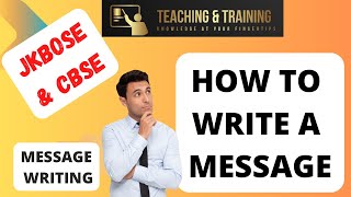 How to write a massage  message writing Class10  9  8  Message writing in english [upl. by Mauralia]