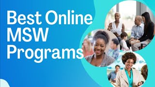 The Best Online MSW Programs Available Of 2023  Master Of Social Work Programs Online [upl. by Suravat]