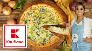 Herbstrezepte  Vegetarischer Zwiebelkuchen mit Hefeteig  Kaufland [upl. by Maida]